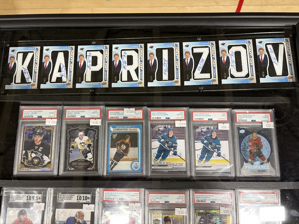 Kirill Kaprizov Draft Day Set (Each Autographed, #'d Out of 35, and Contain Letters from Game Used Jersey)