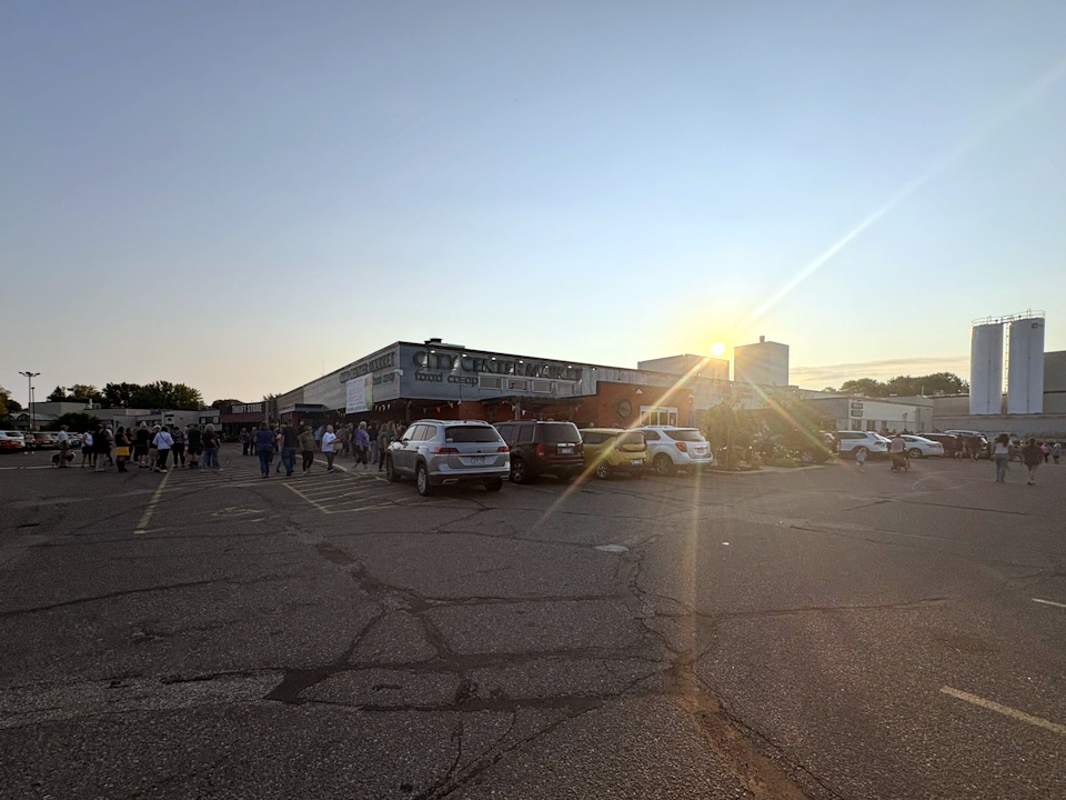 Extremely Long Line Before the Doors Opened